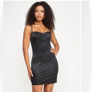 KATIA RAE Woman Sweetheart-Neck Short Dress black NEW!!!